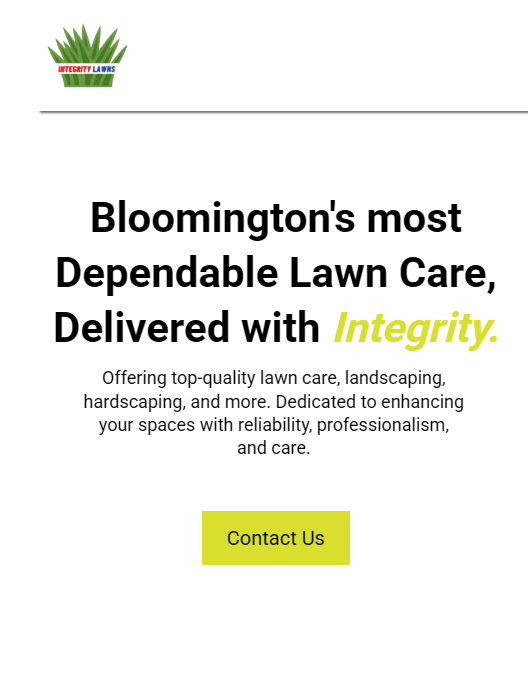 Local SEO and web design case study for a Landscaper showing increased local search rankings and website traffic.