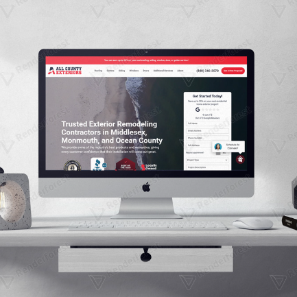 All County Exteriors โ A professional and trustworthy web presence for a leading remodeling contractor serving Middlesex, Monmouth, and Ocean County.